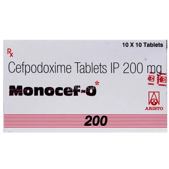 monocef o 200mg tablet 10's